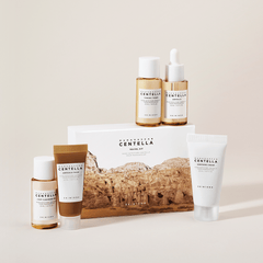 Centella Travel Kit con cinco productos mini
