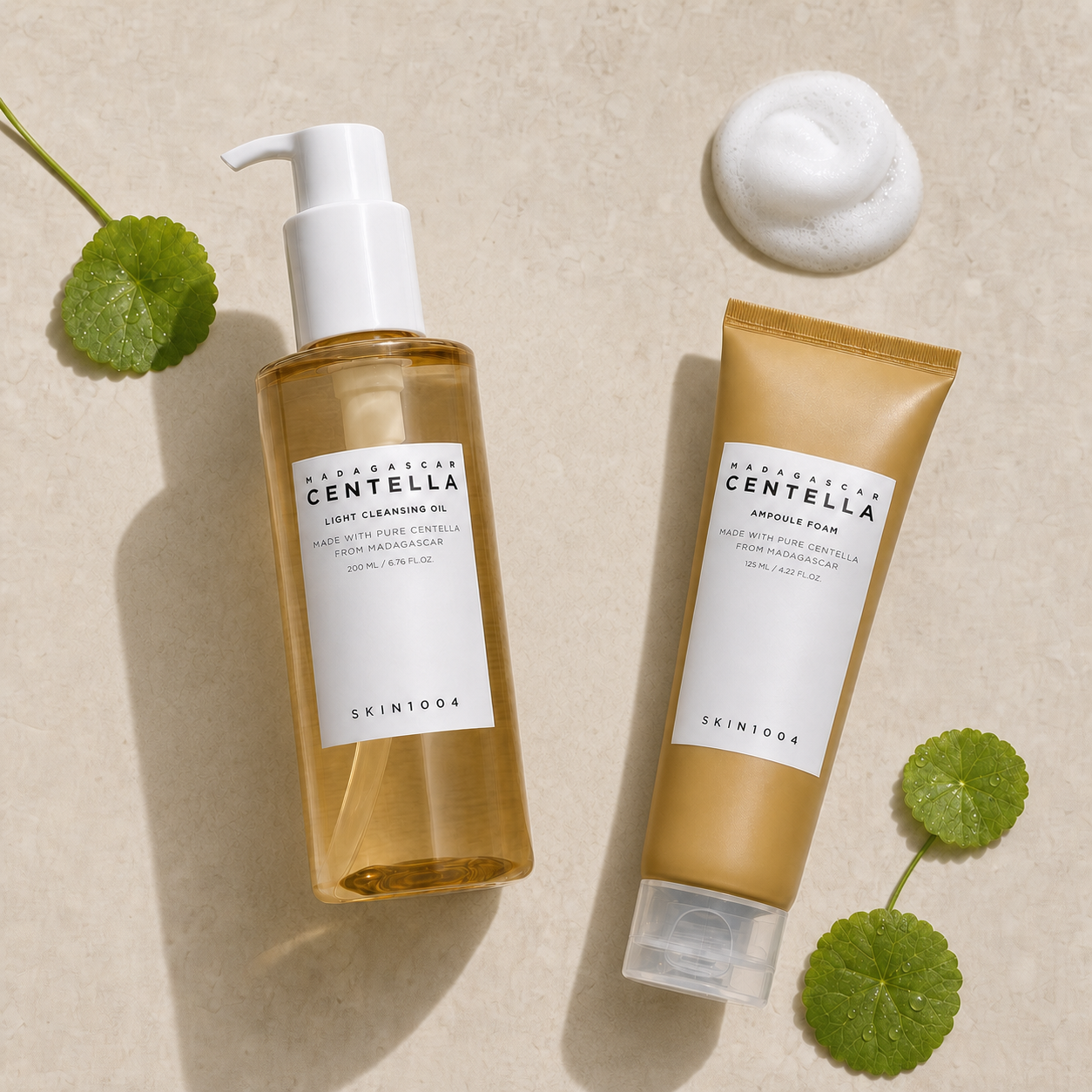 Aceite y espuma de limpieza Centella